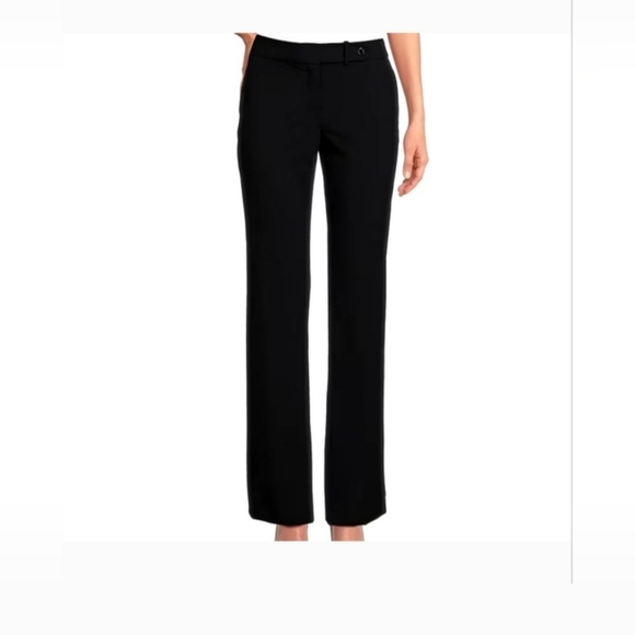 NWT Calvin Klein Classic Fit Trouser Leg Stretch Luxe, Size:10, Color: Black - Picture 2 of 12